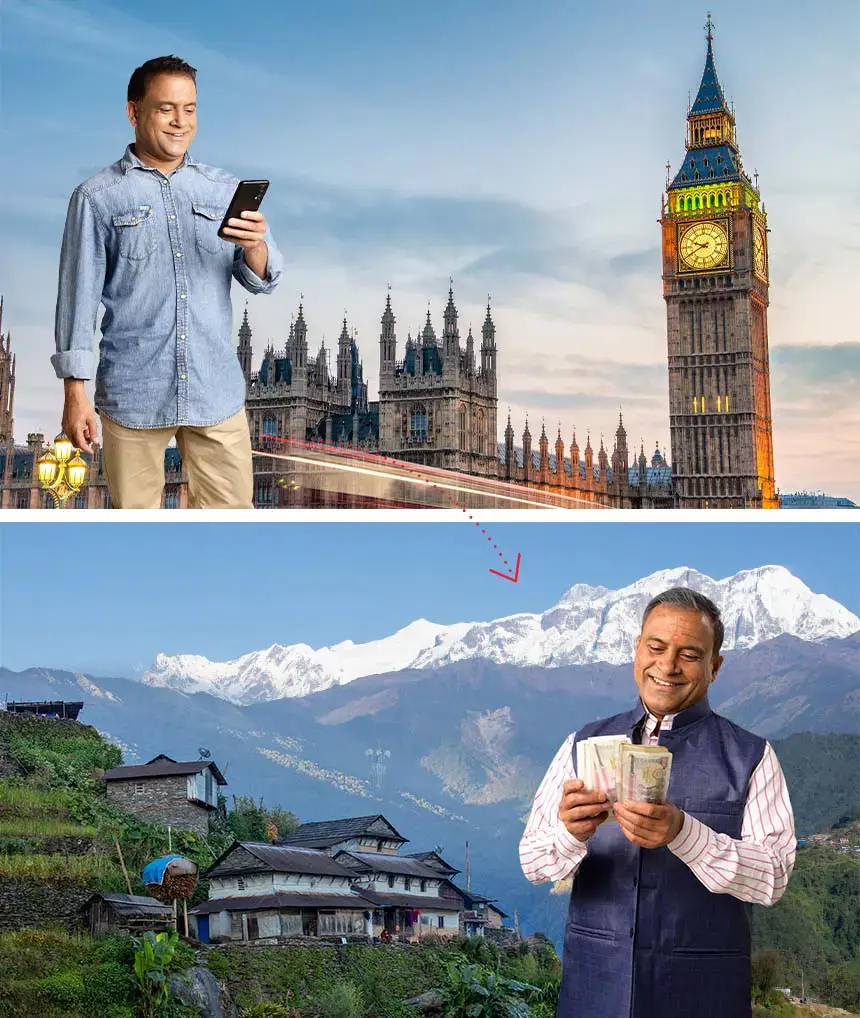 Send Money From UK to Nepal